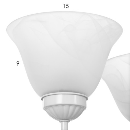 Chase "Classic" 5he27 60W white 52x52x34cm Bayerlux-6