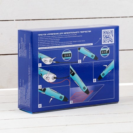 3D handle Luazon, display, work with plastic ABS and PLA, plastic in the kit, blue-17