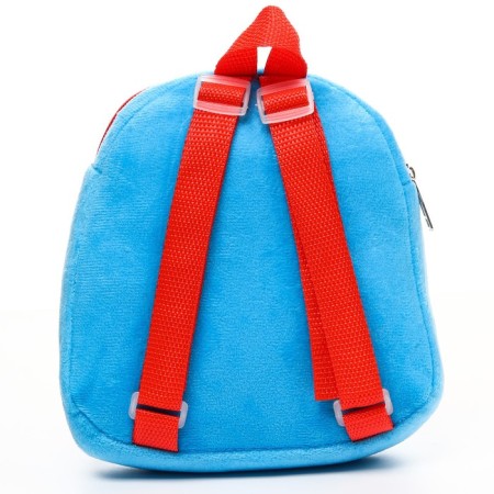 Blue backpack on a zipper, with a pocket, 19 x 22 cm "Lightning McCain", cars-1