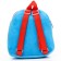 Blue backpack on a zipper, with a pocket, 19 x 22 cm "Lightning McCain", cars