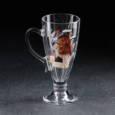 Citizens' mug, for cappuccino, glass, 250 ml-3