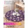 Tables on the table “Flower jewelry”, round, oxford, elastic band, size 120x120 cm, diameter 75-100 cm