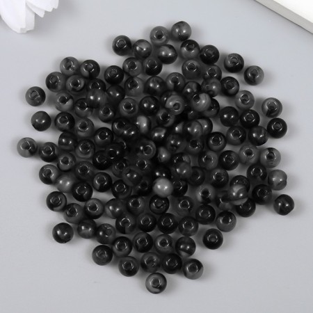A set of plastic beads "Astra" 6 mm, 20 g (170 +/- 10pcs), gray-1