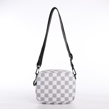 Youth bag with a zipper, gray color