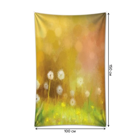 Decorative panel with photo printing "Dandelion Mirage", vertical, size 100x150 cm-1