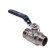 Ballic Aqualink, PN 50 tap, external/outer thread 1/2 ", handle, nickel.