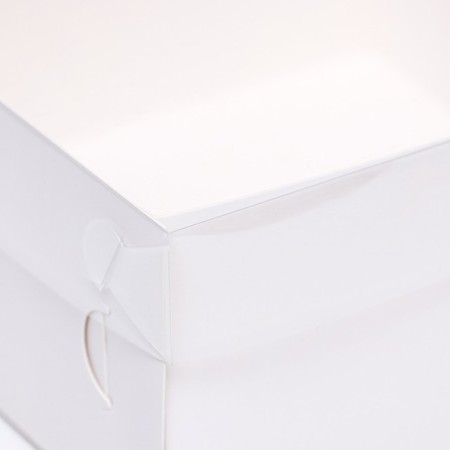 Confectionery packaging, white with PVC lid, 17 x 17 x 8 cm-2