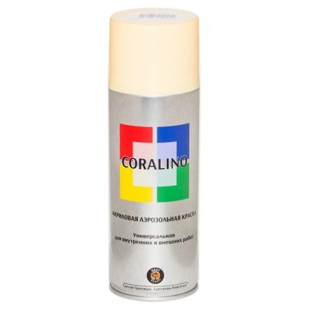 Aerosol paint enamel light ivory 520ml Coralino Ral1015-1