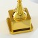 Cup 092, award figure, gold, plastic stand, 19.8 x 10.5 x 8 cm.