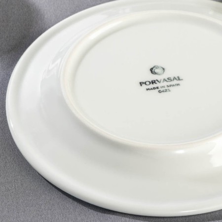 Porcelain plate porous pies Coral, d = 17 cm, white color-3