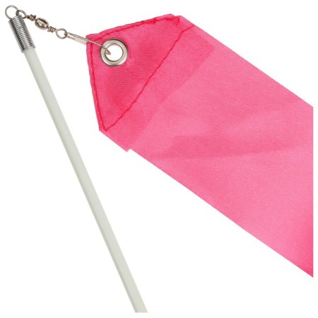 Ribbon for rhythmic gymnastics with a stick Grace dance, 2 m, pink color-3