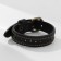 Bracelet Leather "Millennium" strap, black color