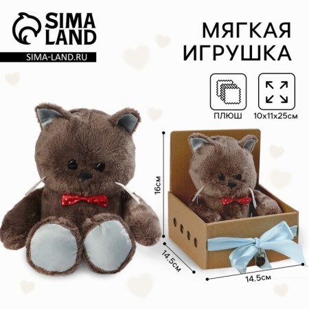Soft toy "birthday man Marti", cat, 25 cm