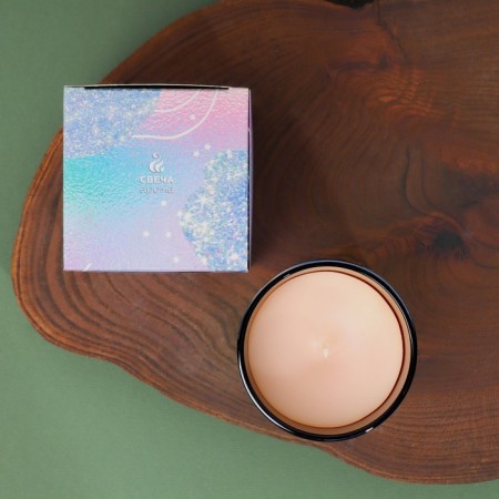 New Year's candle in a glass "Winter-wizard time", vanilla aroma-1