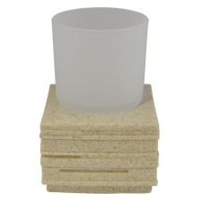 Brick glass, beige color
