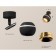 A set of rotary lamp with additional backlight by Ambrella Light, Techno, XM1102004, GU5.3, Black Sand Color Black