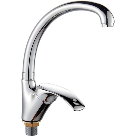 BouOU B8174-10HF kitchen mixer, 40 mm cartridge, single-leaf, brass, chrome
