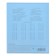 A notebook of 18 sheets in a cage, Erichkrause "Coverprio Vivid classics, plastic cover, offset 100% white, blue