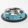 Metal bowl for a dog with a non -slip base “Officer Pupsik”, 235 ml, 15x3.5 cm
