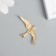 Decor for creativity Metal "Swallow" gold 3.7x2.3 cm