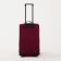 Road bag on wheels, a lightning department, with an increase, an outer pocket, a long belt, burgundy color