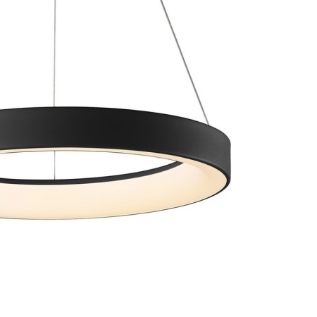 Suspended chandelier Mantra Niseko, Led, 2100lm, 3000-6000k, 500 mm, black color-2