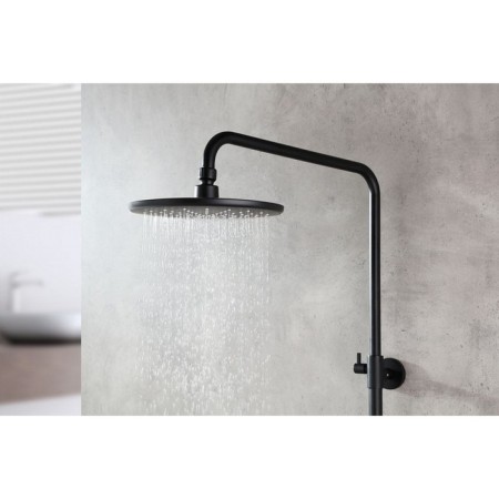 Lemark Bronx LM3772BL shower system, simultaneous, tropical shower, watering can, black-4