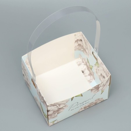 Carriage of moisture resistant for flowers "Flowers", 15 x 10 x 13 cm-3