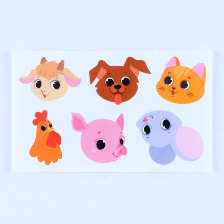 Developing Velcro game. Funny Muzzle "Farm"-5