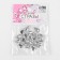 Rhound Rhinestones “drop”, in openwork frame, 8 × 13 mm, 20 pcs, white color