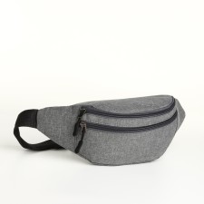 Waist bag, 33*9*14 cm, lightning department, 3 n/pocket, gray