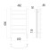 Terminus heated towel rail "Classic" P6, 450x600 mm, Dimmer, Black Muars