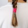 Hair elastic band with acrylic additional by element "Love", 4 cm