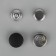 Installation buttons, delta, d = 15 mm, 10 pcs, black color