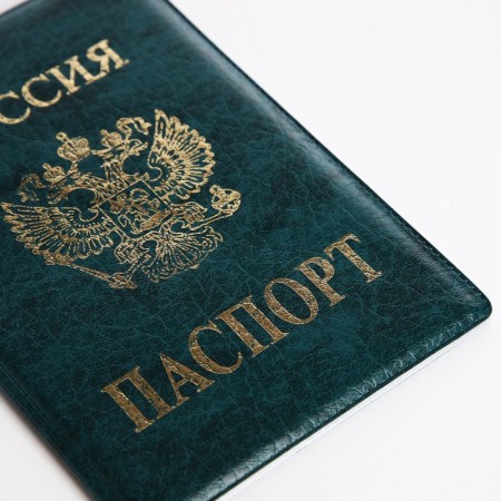 Cover for passport, green color-4