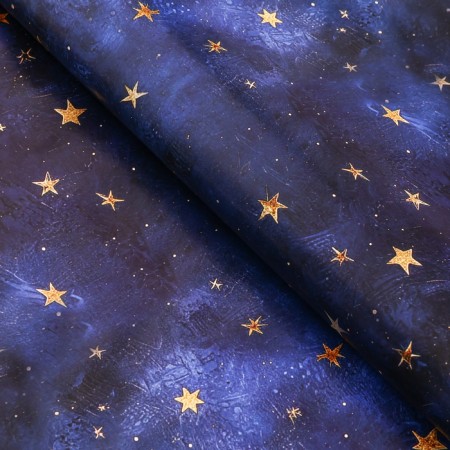 Package paper, glossy "stars", 70 x 100 cm, 1 sheet-1