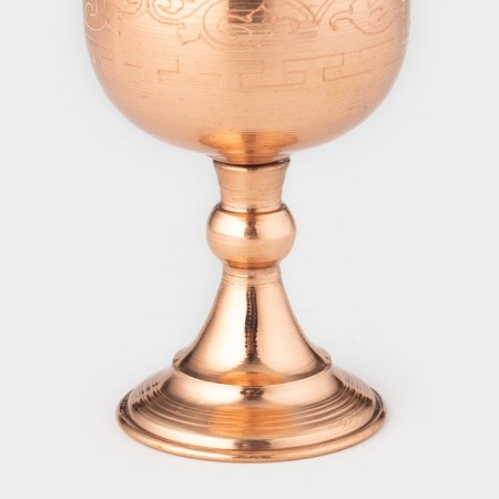 Copper glass, 150 ml, d = 5.5 cm, h = 11.5 cm, with pattern, 1 variety-2