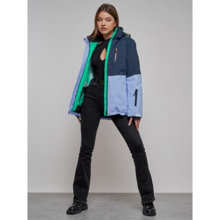 Ski jacket female, size 44, purple color-18