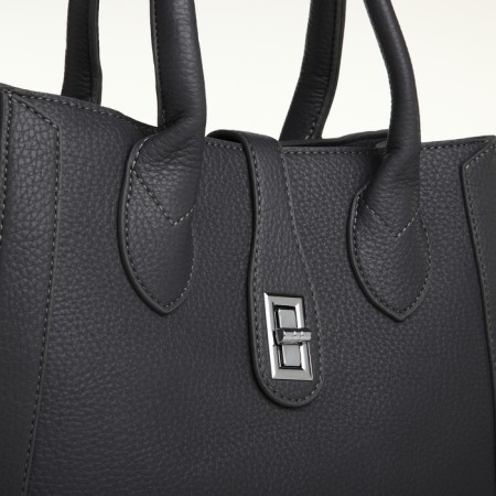 Women's bag with lightning, textura, average size, color gray-5