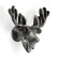 Cappio Pro Pro Pro “Deer” handle 66 x 55 mm, the color is old. silver