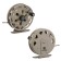 Inertial coil, metal, 2 bearings, diameter 7.5 cm, brown color, TL75A