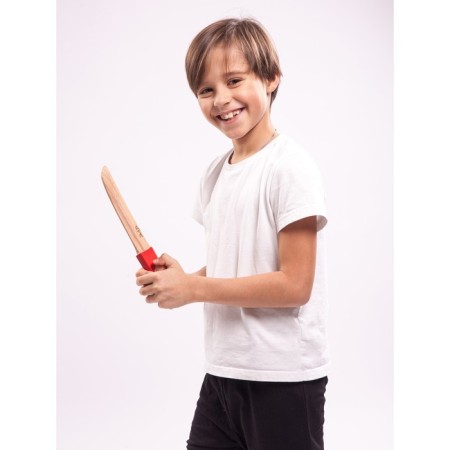 Wooden children's sword "Tanto", red color, beech-9