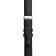 Watch strap, female, 12 mm, harness 65 mm, larynx 105 mm, genuine leather, black