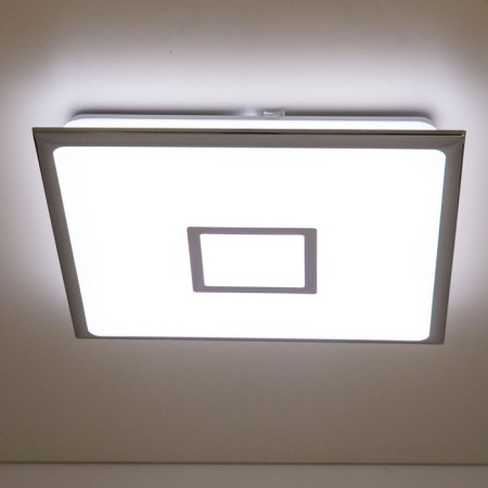 Lamp Citilux "Starlight Smart" CL703AK50G 46.5x46.5x8 cm, 1x50W, LED, Gray color.-17