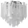 Ceiling chandelier Glowice 7XE14 40W, size 40x40x36 cm, color chromium