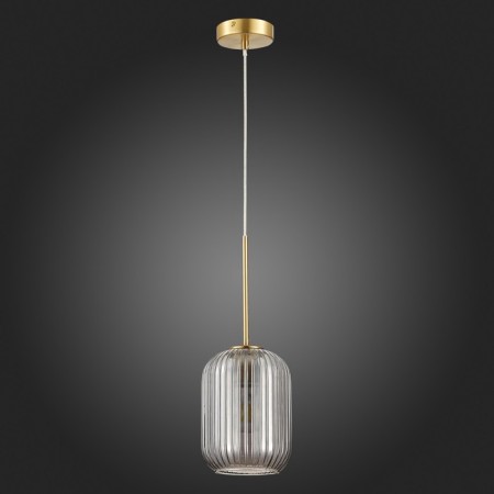 STL LUCE Sus. SL1154.323.01. Gran. 1x60 W, E27, 15.5x15.5x40 cm, brass color-4