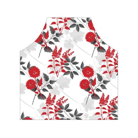 Apron of a kitchen with a photo print "Flowers", adjustable, size OS-2