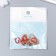 Decor for creativity metal, enamel "Heart Kant" red 1.5x1.4 cm
