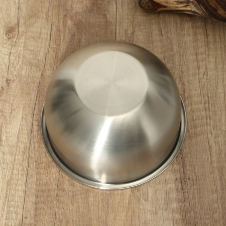 A stainless steel bowl with a measured scale, 1.4 l, d = 17 cm,-3