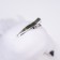 Decor at the clothespin "Bird", white, 18 x 6.5 x 12 cm